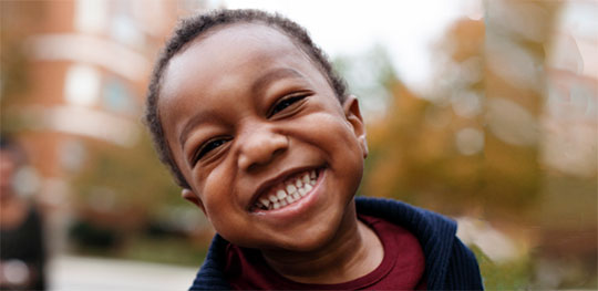 boy smiling